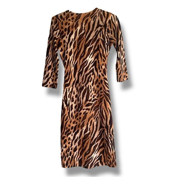 White House Black Market animal print dress - Picture 2 of 4